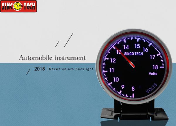 Cheap Race Car Digital Voltmeter Circle Shape 60Mm Size Single Function High Performance for sale