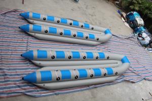 Best Interesting Inflatable Water Games , Customized Inflatable Banana Boat Double Row wholesale