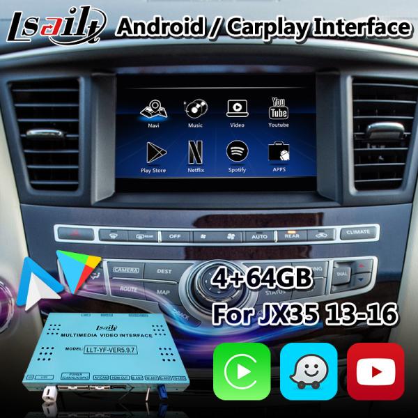 Cheap Android Multimedia Video Interface for Infiniti QX60 With Wireless Android Auto Carplay for sale