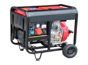 Open Type Silent Diesel Generator Set , 380V Air Cooled 5.0kw Portable Silent Generator