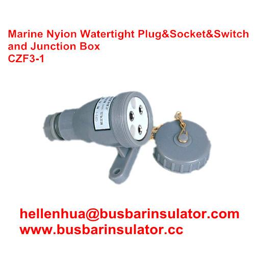 Cheap 3 pin junction box CZF2-3 waterproof marine socket and switch for sale