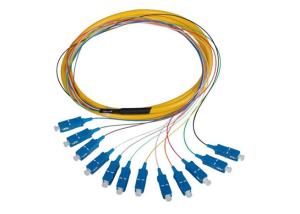 China SC UPC APC Bundle optical Fiber Pigtail , Yellow / Orange Single Mode Pigtail on sale
