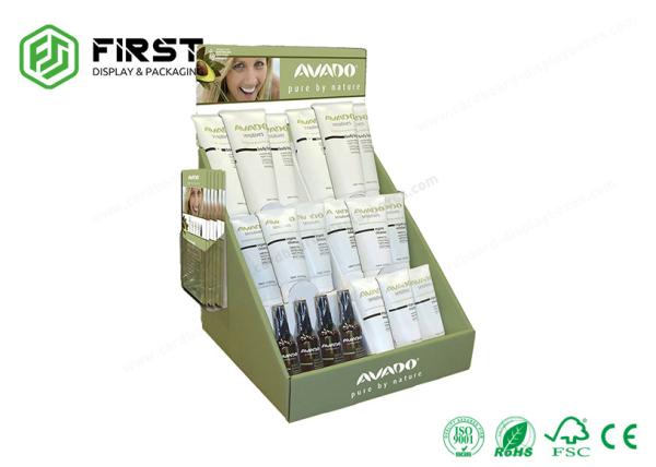 Cheap Customized Color Print OEM Recyclable Paper Cardboard Counter Display Boxes For Cosmetics for sale