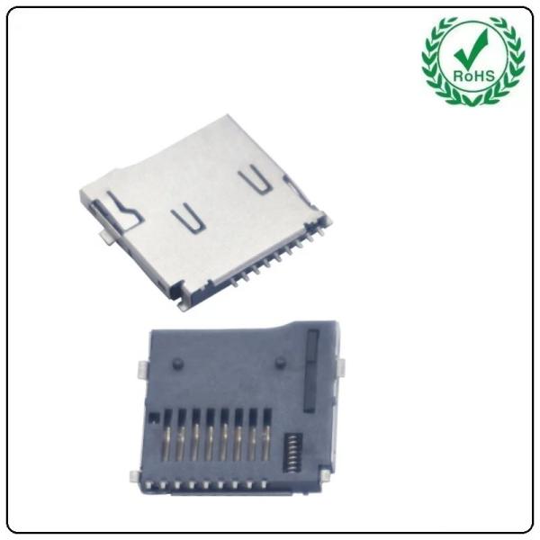 Cheap Factory Supplier 8 Plus 1 Pin SMT Push Double Pressure Type Micro SD Card Socket Connector for sale