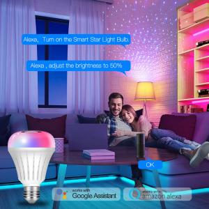 China Remote Controlled Smart LED Light Bulbs RGBCW Color FCC RoSH Certified on sale