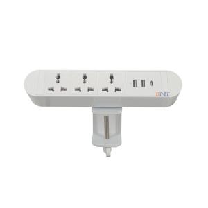 China BOENTE Hot Sale 6.56 Ft Cord 3 Universal Power & 2 USB-A & 1 USB-C White Home Recessed Power Strip Socket Wholesale on sale