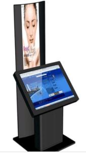 China Double Touch Screen Airline Check In Kiosk Cold Rolled Steel With Tempered Glass on sale