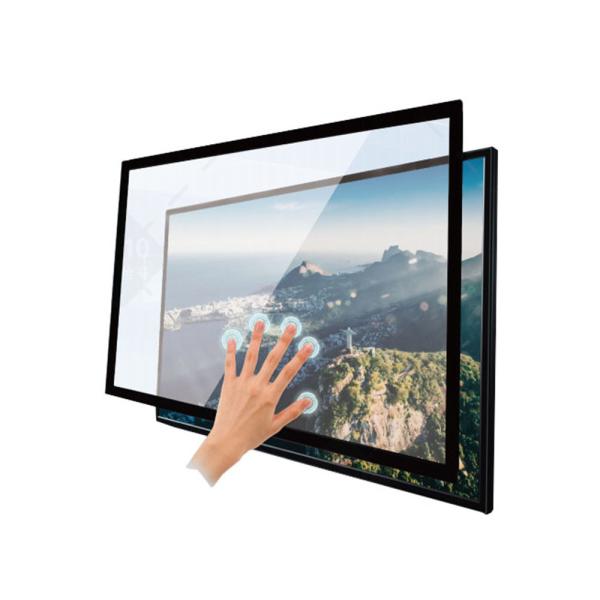 Cheap Aluminum Frame Touch Interpolation Open Frame Overlay 32767*32767 10 Touch Points for TV Video Wall Monitor for sale