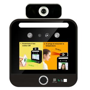 Best QR Code 5'' IPS Face Scan Temperature Machine Access Control System wholesale