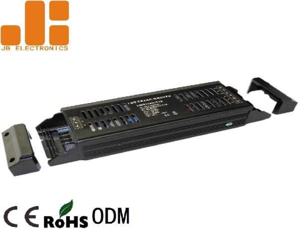Cheap 200W Black Triac Dimmer LED , 12V / 24V PWM Output Triac Dimming LED Driver for sale