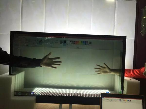 Cheap Colorful Refrigerator With Lcd Touch Screen , Flexible Size Transparent Lcd Fridge for sale