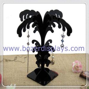 China Black Acrylic Earring Stand Tree Display Stand Earring Tree Jewelry Display Stands on sale