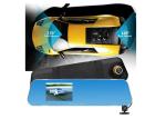 Loop Recording Dvr Dual Lens 4.3" Rearview Mirror Dash Cam