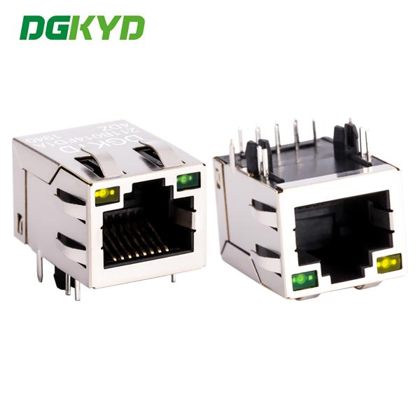 Cheap Reverse port RJ45 network port connector 100Mbps integrated network transformer DGKYD211B014FD1A4DZ for sale