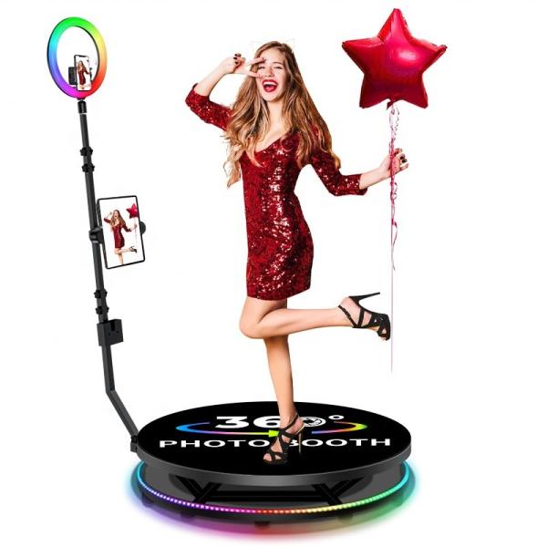 Cheap 80-120CM Rotating Stand Wedding Fantasy 360 Photo Booth Overhead Machine with Design for sale