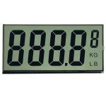 Alphanumeric 7 Segment LCD Display , TN LCD Panel For Weight Counter Front