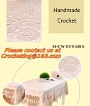 handmade, Crochet Round table clothing - table cover, handmade crochet, blanket,