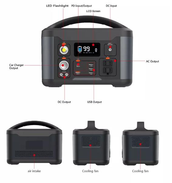 Cheap 626Wh 174000mAh Lithium Ion Portable Power Station , Solar Power Generator For Camping for sale