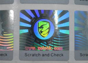 Best Hologram sticker with scratch layer printing for security use wholesale