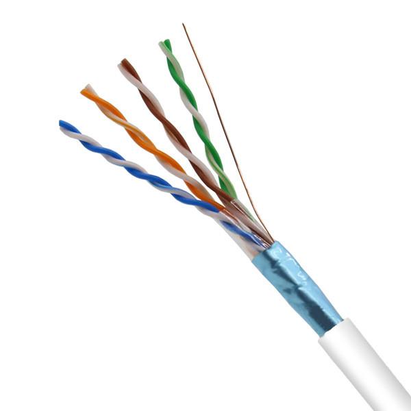 Cheap Network Cat5e FTP LSZH 24AWG Bare Solid Copper High Speed Lan Cable 1000FT for sale