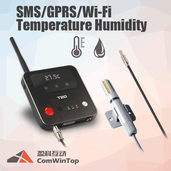 Cheap 3G 4G GSM SMS Wifi GPRS Temperature Monitoring Humidity Data Logger 12V Input Max for sale