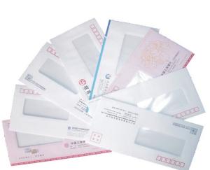China Big Folder Printing, Mailer Customized Printing, craft paper envelope printing with PVC window on sale