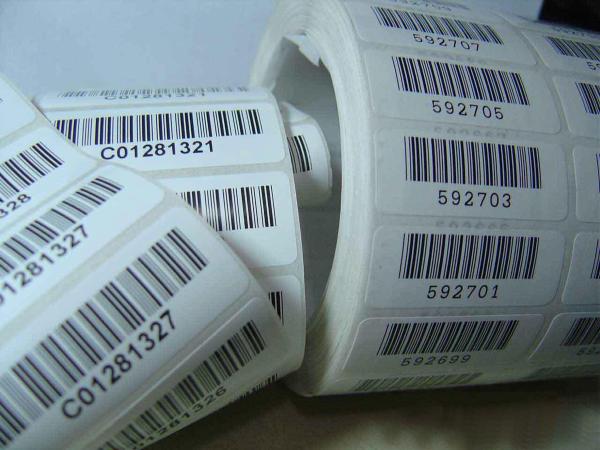Cheap Bar code Printing Black Color Custom Printing Paper Card Environmental Paper Material Label Printing for sale