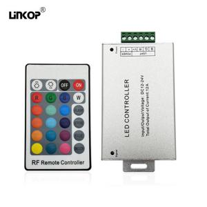 Best Dc Input Port Rgb Led Controller Controlled By 24Key Remote Control Unit wholesale