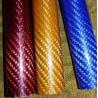 red yellow gold blue  Colorful carbon fiber tubes carbon fiberglass tubing for sale