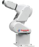 Kawasaki Robot Arm RS003N use for handling, loading and unloading, gluing