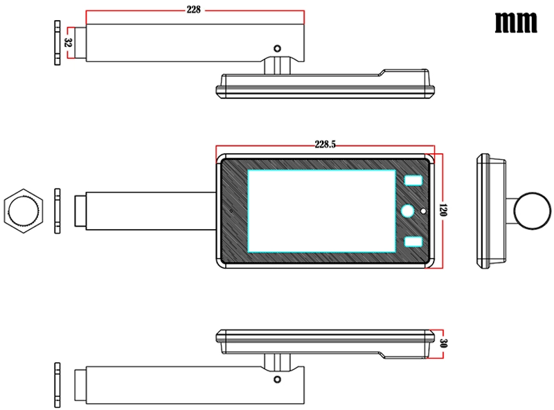 Thermal Camera 200W Pixels Face Recognition Temperature Measurement