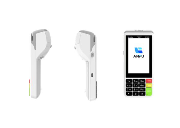 Cheap ANFU Android System Machine Scanner Touch Screen Mobile Handheld Pos Terminal With Printer for sale