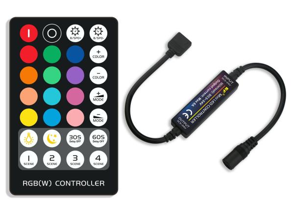 Cheap Small Size LED Mini Controller Rf Wireless Remote Control Rgb Light Strip Color Changing Controller for sale