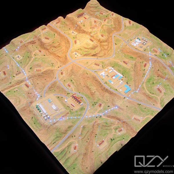 Cheap 1/200 Petroleum Extraction Scene Display Model for Demonstrating Oil Extraction Process for sale