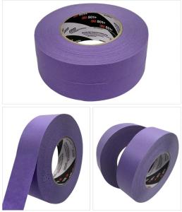 China 3M™ 501+ High Temperature Masking Tape Purple Car Masking Spray Paint 0.15mm on sale