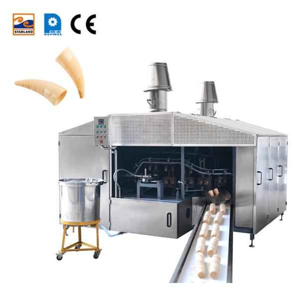 Cheap Fully Automatic PLC Controlled Wafer Cone Machine With 28 Molds for sale