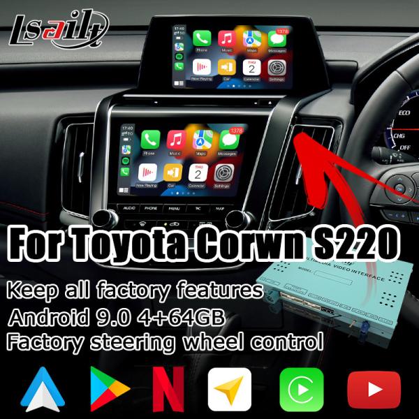 Cheap Toyota Crown S220 18-23 Android wireless carplay android auto multimedia upgrade for sale