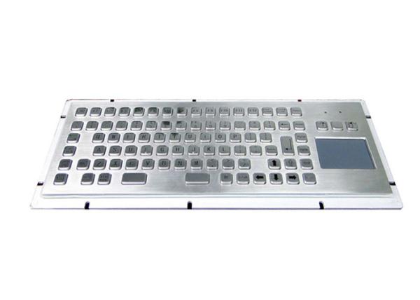 Cheap Function Keys SS Industrial Keyboard With Trackball Rear Mounting 20mA for sale