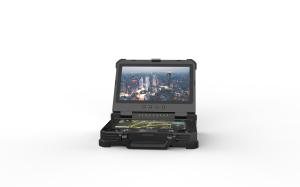 T40GCS - High-quality aluminum alloy constructed tactical ground control system with 13.3-inch dual touch screen