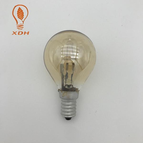 Cheap 230V Halogen Filament Bulb , Amber E14 Halogen Light Bulb for sale