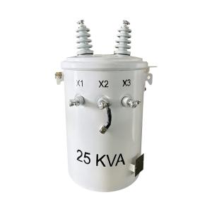 25KVA Single Phase Pole Mounted Transformer Distribution  4160V To 120V  ANSI / IEEE C57