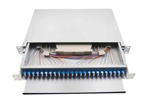 LC Duplex Fiber Optic Patch Panel 24 Port 48 Cores 3 Years Warranty