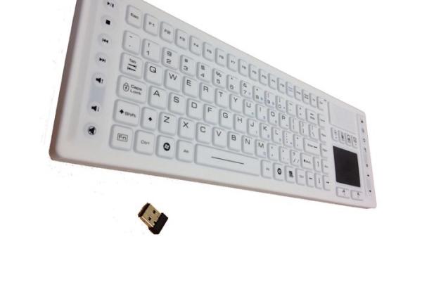 Cheap Durable Multimedia Wireless Touch Keyboard , Embedded Industrial Computer Keyboard for sale