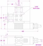 3-Axis Force Sensor 0-1kN Multiple Axis Load Cell Triaxial Force Transducer