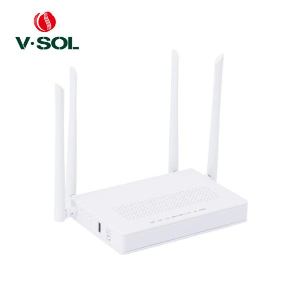 Cheap 1POTS 4GE 1USB WiFi DUAL MODE ONU GPON EPON HGU Terminal Device for sale