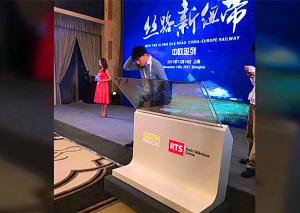 Customized Size Transparent OLED Display Advertising Solution Easy To Install