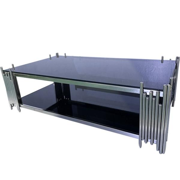 Cheap Wholesale Premium Quality Coffee table Modern Luxurious Mirrored Marble Table Sets Rectangle Center Table Set for sale