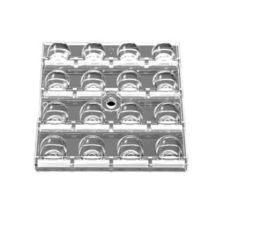 Cheap Practical 3030 LED Reflector Lens PC Material Lightweight Type II-M Beam Angle for sale