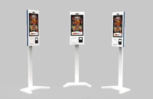 Cheap 21.5 Inch Android LCD Self-Order Payment Kiosk for McDonald's Restaurant POS System with Printer & Ordering Software for sale
