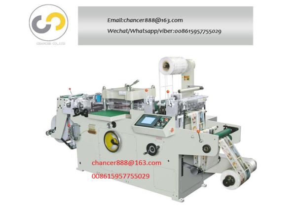 Cheap Automatic Flat Label Roll Die Cutting Machine from roll to sheet for sale